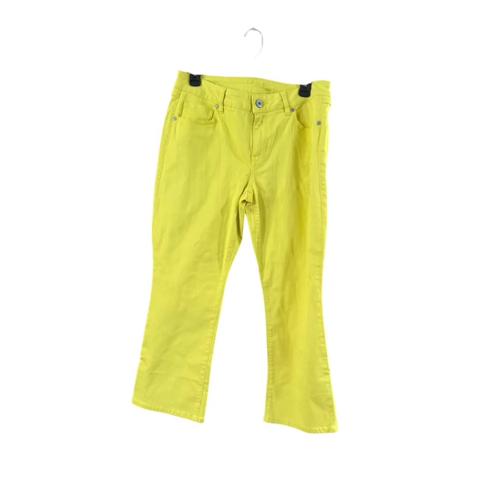 Women's Cabi Kick Flare Jeans Size 8 Yellow